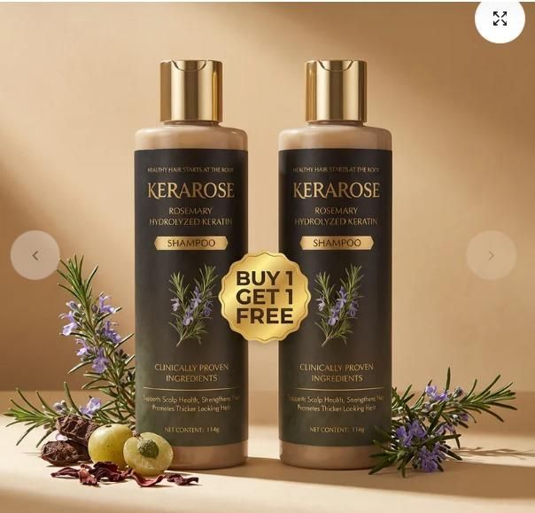 Rosemary Hydrolyzed Keratin Shampoo 200 ml Pack of 2